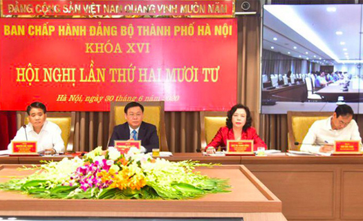 Khai mạc Hội nghị lần thứ 24 BCH Đảng bộ Thành phố Hà Nội